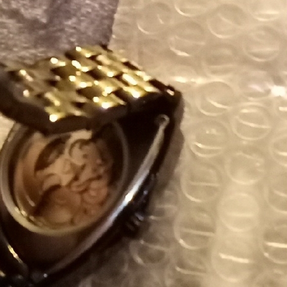 Men's Black and Silver Triangular Watch - Picture 4 of 4